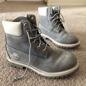 TIMBERLAND LIGHT BLUE BOOTS
